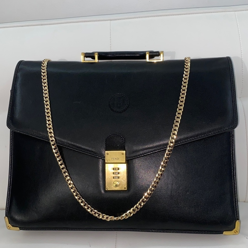 Authentic Rare Vintage FENDI Laptop/Briefcase Business Bag